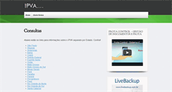 Desktop Screenshot of ipva.com.br